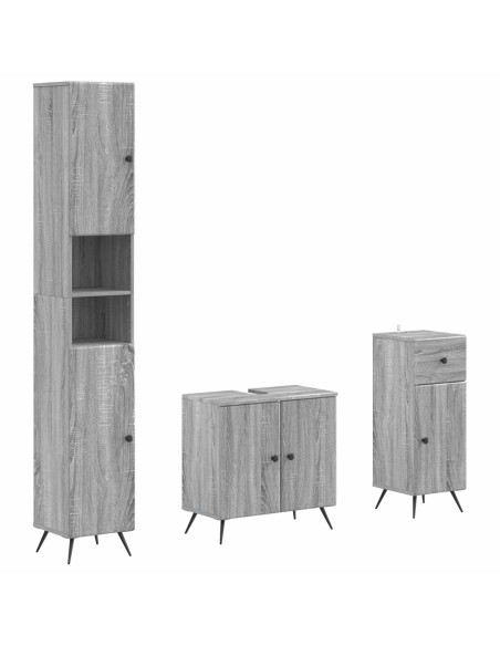 Set di armadietti da bagno in 3 pezzi BREDA