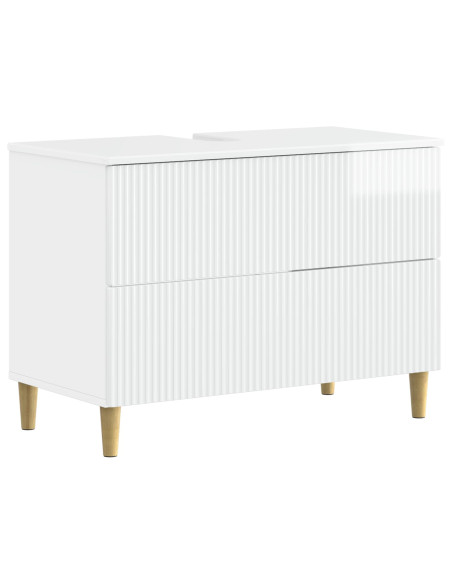 Set di armadietti da bagno in 3 pezzi ARNHEM Bianco Lucido