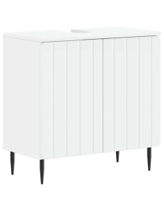Armadio per Lavabo da Bagno ZWOLLE Bianco 59,5 x 31,5 x 59 cm