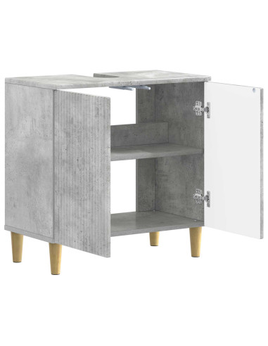 Armadio per Lavabo da Bagno ARNHEM Grigio Cemento