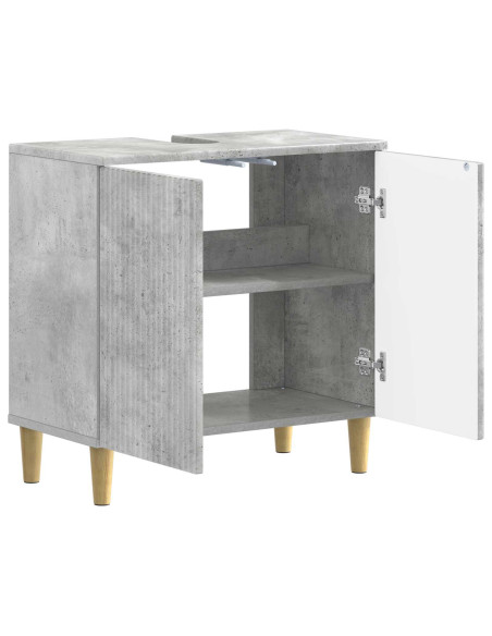 Armadio per Lavabo da Bagno ARNHEM Grigio Cemento