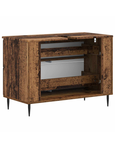Armadio per Lavabo da Bagno ZWOLLE Legno antico