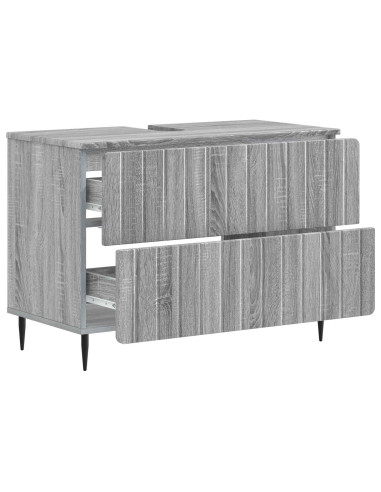 Armadio per Lavabo da Bagno ZWOLLE Sonoma grigio