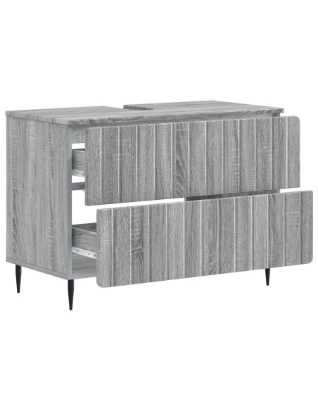 Armadio per Lavabo da Bagno ZWOLLE Sonoma grigio