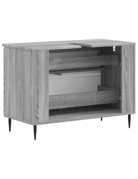 Armadio per Lavabo da Bagno ZWOLLE Sonoma grigio