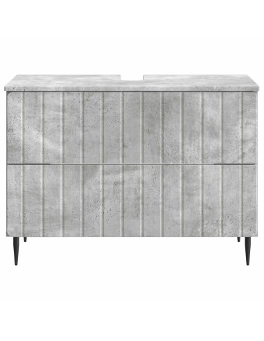 Armadio per Lavabo da Bagno ZWOLLE Grigio Cemento