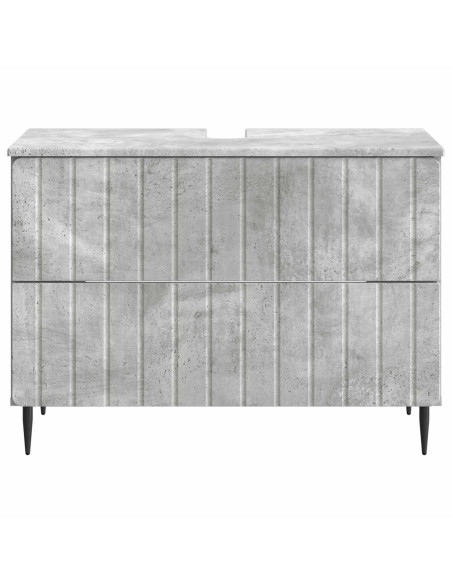 Armadio per Lavabo da Bagno ZWOLLE Grigio Cemento