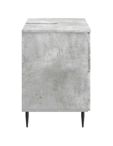 Armadio per Lavabo da Bagno ZWOLLE Grigio Cemento