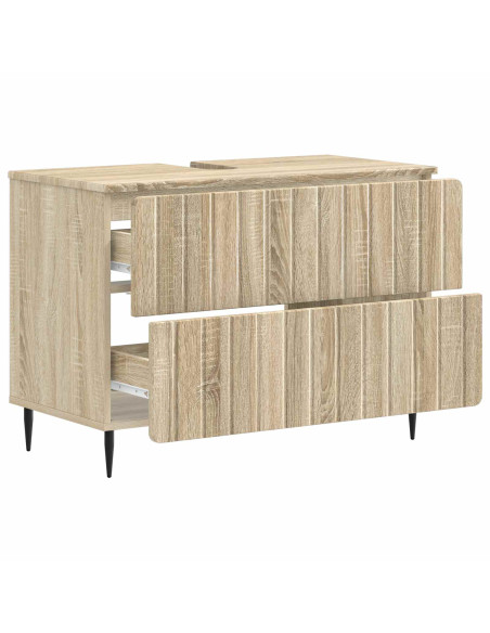 Armadio per Lavabo da Bagno ZWOLLE Rovere Sonoma
