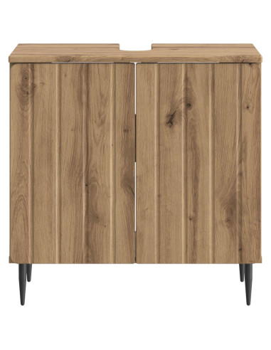 Armadio per Lavabo da Bagno ZWOLLE Rovere Artigianale