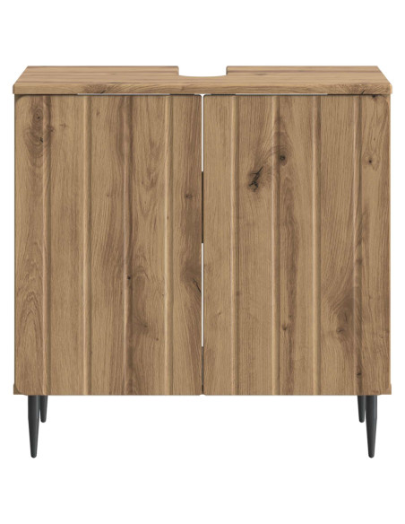 Armadio per Lavabo da Bagno ZWOLLE Rovere Artigianale