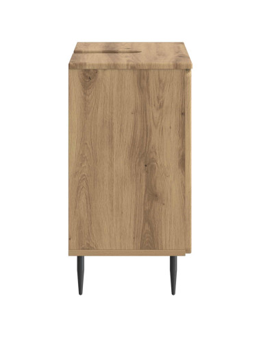 Armadio per Lavabo da Bagno ZWOLLE Rovere Artigianale