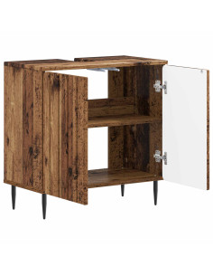 Armadio per Lavabo da Bagno ZWOLLE Legno antico 2