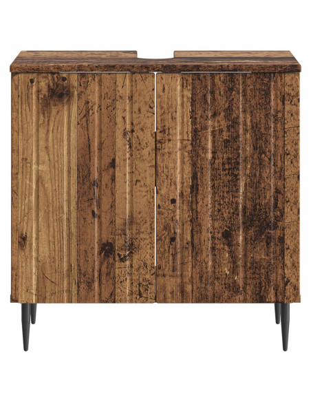 Armadio per Lavabo da Bagno ZWOLLE Legno antico