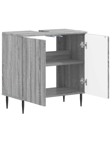 Armadio per Lavabo da Bagno ZWOLLE Sonoma grigio