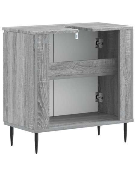 Armadio per Lavabo da Bagno ZWOLLE Sonoma grigio