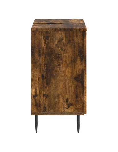Armadio per Lavabo da Bagno ZWOLLE Rovere Fumo