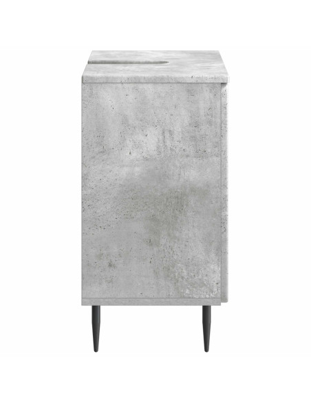 Armadio per Lavabo da Bagno ZWOLLE Grigio Cemento