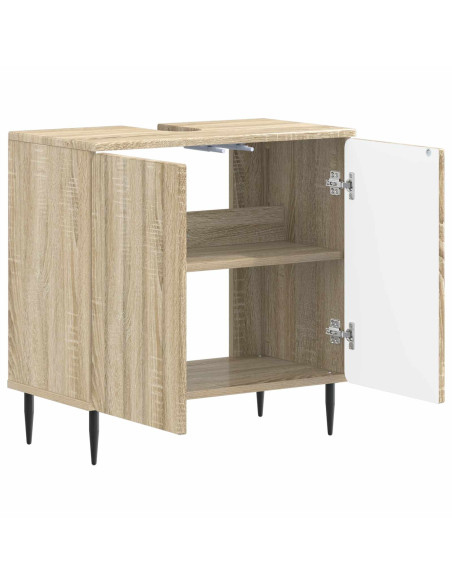 Armadio per Lavabo da Bagno ZWOLLE Rovere Sonoma