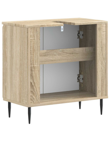Armadio per Lavabo da Bagno ZWOLLE Rovere Sonoma