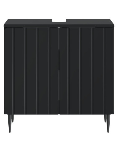Armadio per Lavabo da Bagno ZWOLLE Nero 59,5 x 31,5 x 59 cm