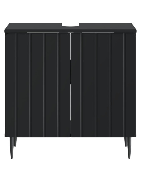 Armadio per Lavabo da Bagno ZWOLLE Nero 59,5 x 31,5 x 59 cm