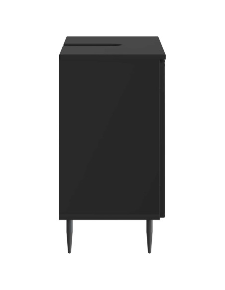 Armadio per Lavabo da Bagno ZWOLLE Nero 59,5 x 31,5 x 59 cm