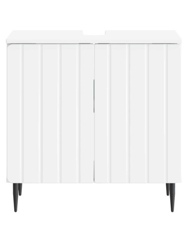 Armadio per Lavabo da Bagno ZWOLLE Bianco 59,5 x 31,5 x 59 cm