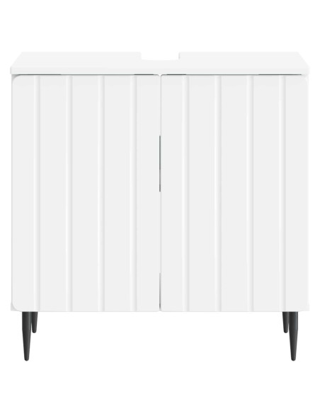 Armadio per Lavabo da Bagno ZWOLLE Bianco 59,5 x 31,5 x 59 cm