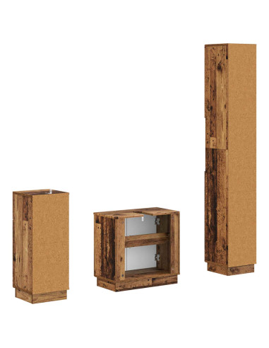 Set di armadietti da bagno in 3 pezzi HOORN
