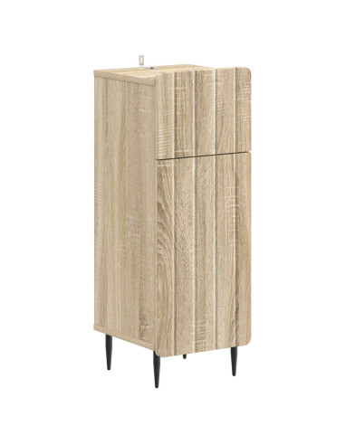 Set di Armadi da Bagno da 2 Pezzi ZWOLLE Rovere Sonoma