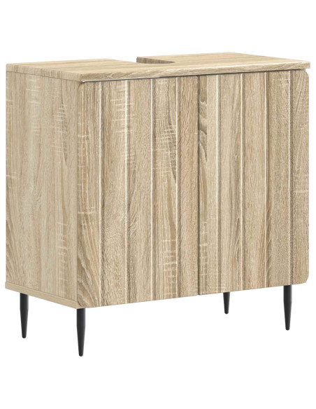 Set di Armadi da Bagno da 2 Pezzi ZWOLLE Rovere Sonoma