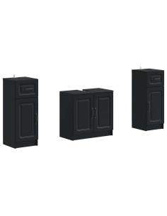 Set di Armadi da Bagno da 2 Pezzi UTRECHT Nero