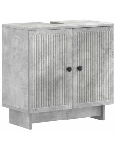 Armadio per Lavabo da Bagno EDE Grigio Cemento