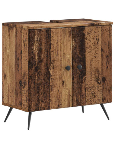 Set di Armadi da Bagno da 2 Pezzi BREDA Legno antico