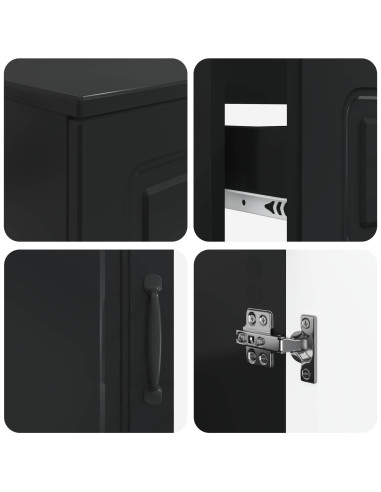 Set di Armadi da Bagno da 2 Pezzi UTRECHT Nero