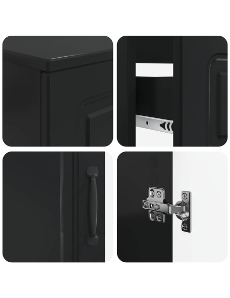 Set di Armadi da Bagno da 2 Pezzi UTRECHT Nero