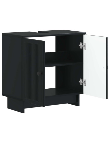 Armadio per Lavabo da Bagno EDE Nero 59,5 x 31,5 x 59 cm