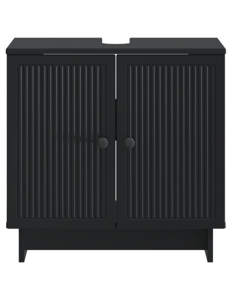 Armadio per Lavabo da Bagno EDE Nero 59,5 x 31,5 x 59 cm