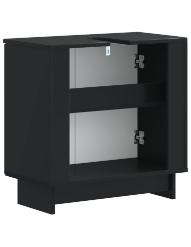 Armadio per Lavabo da Bagno EDE Nero 59,5 x 31,5 x 59 cm