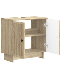 Armadio per Lavabo da Bagno EDE Rovere Sonoma 2