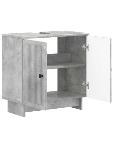 Armadio per Lavabo da Bagno EDE Grigio Cemento