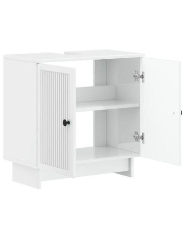 Armadio per Lavabo da Bagno EDE Bianco Lucido