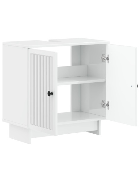 Armadio per Lavabo da Bagno EDE Bianco Lucido