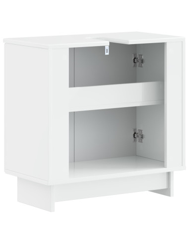 Armadio per Lavabo da Bagno EDE Bianco Lucido