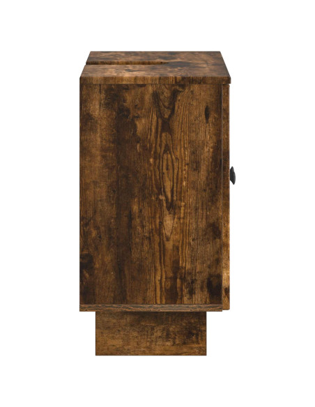 Armadio per Lavabo da Bagno EDE Rovere Fumo 59,5 x 31,5 x 59 cm