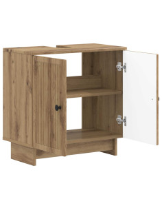 Armadio per Lavabo da Bagno EDE Rovere Artigianale 2