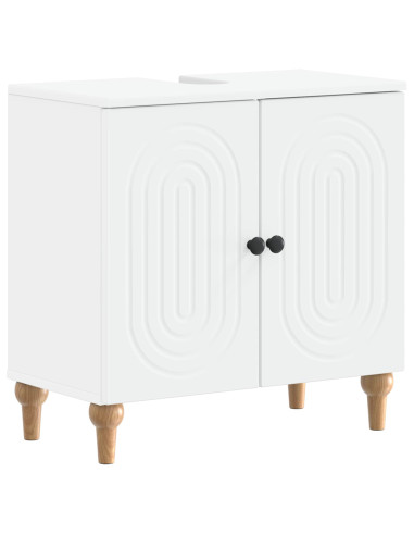 Armadio per Lavabo da Bagno ALKMAAR Bianco 59,5 x 31,5 x 59 cm