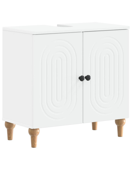 Armadio per Lavabo da Bagno ALKMAAR Bianco 59,5 x 31,5 x 59 cm