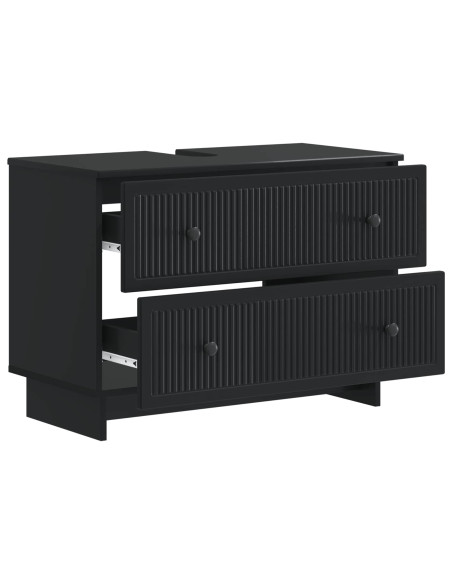 Armadio per Lavabo da Bagno EDE Nero 82 x 41 x 59 cm
